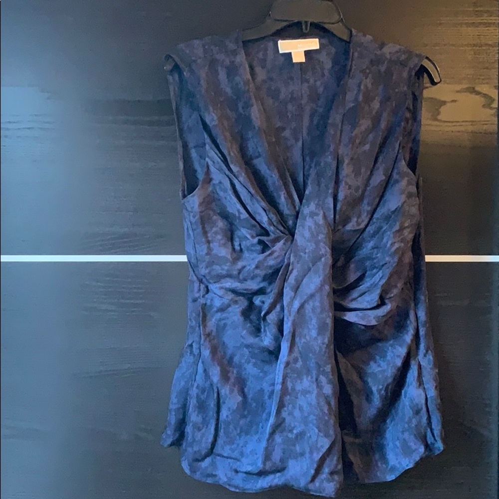 100% Silk Michael Kors Sleeveless Vneck
